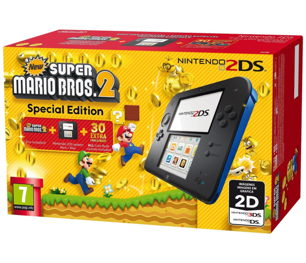Nintendo 2DS Black + New super Mario Bros 2 - 385761 - zdjęcie 5